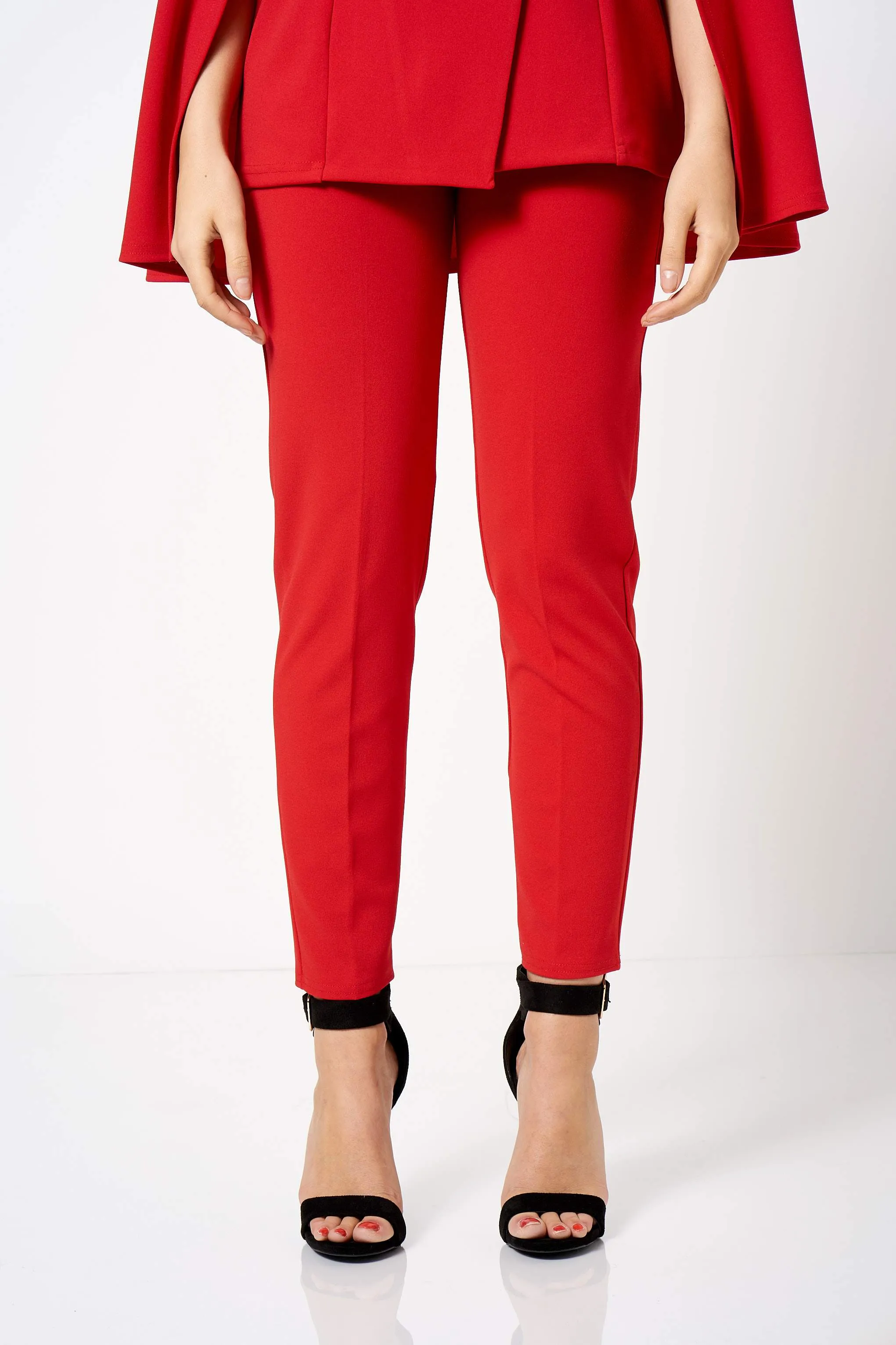 Red Tailored Co-ord Trousers