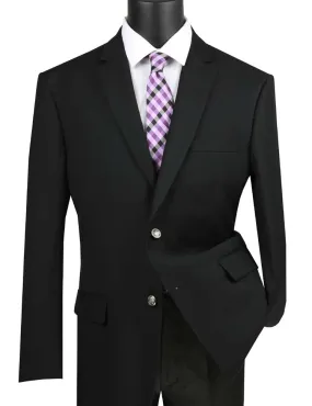 Regular Fit Blazer 2 Button in Black