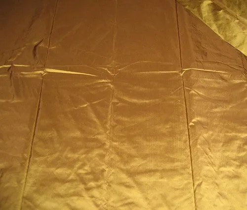 SILK TAFFETA FABRIC BRONZE WITH BROWN SHOT color 54" wide TAF14