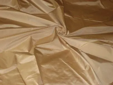 SILK TAFFETA FABRIC Sandstone colour 54&quot; wide