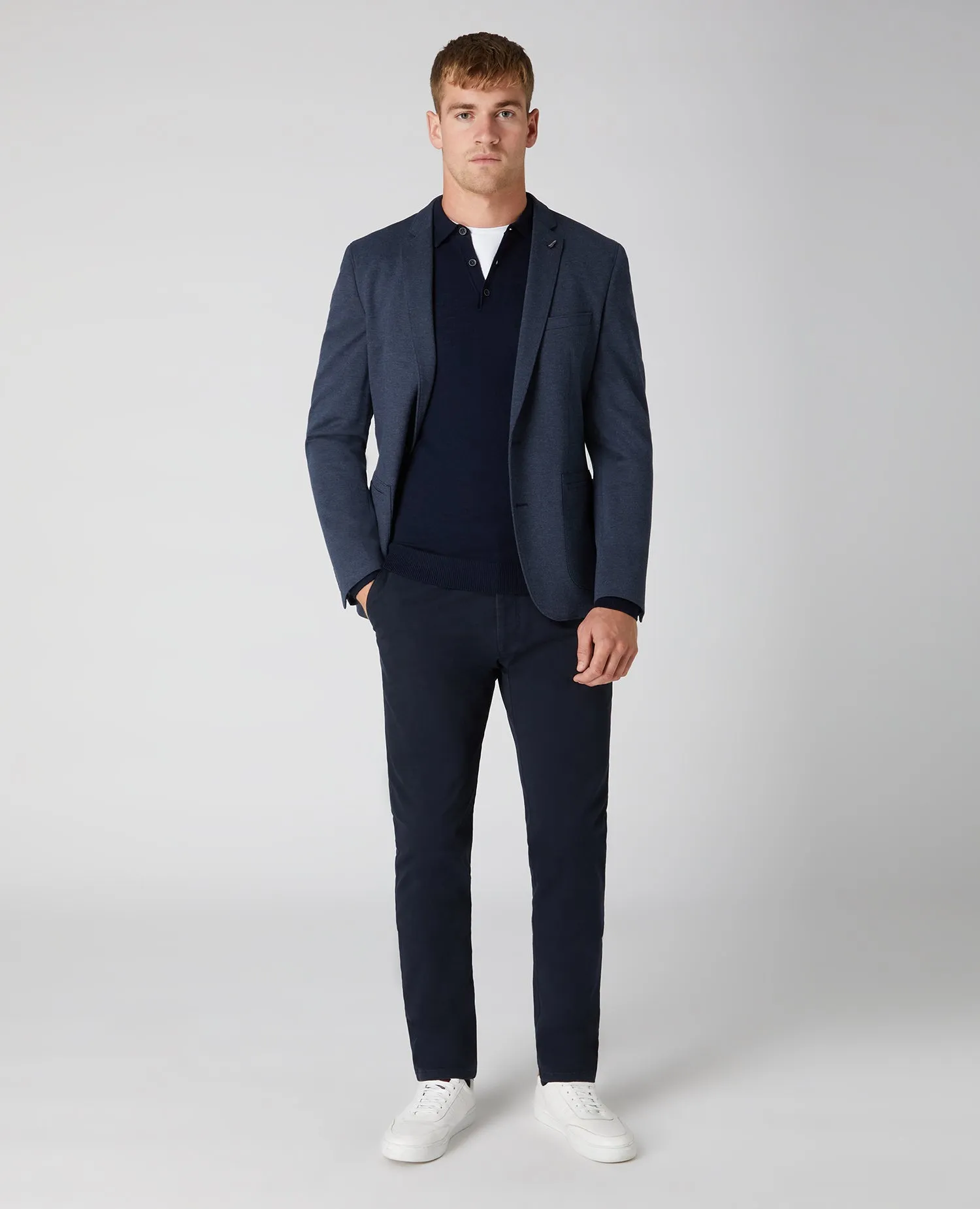 Slim Fit Cotton-Blend Stretch Jacket