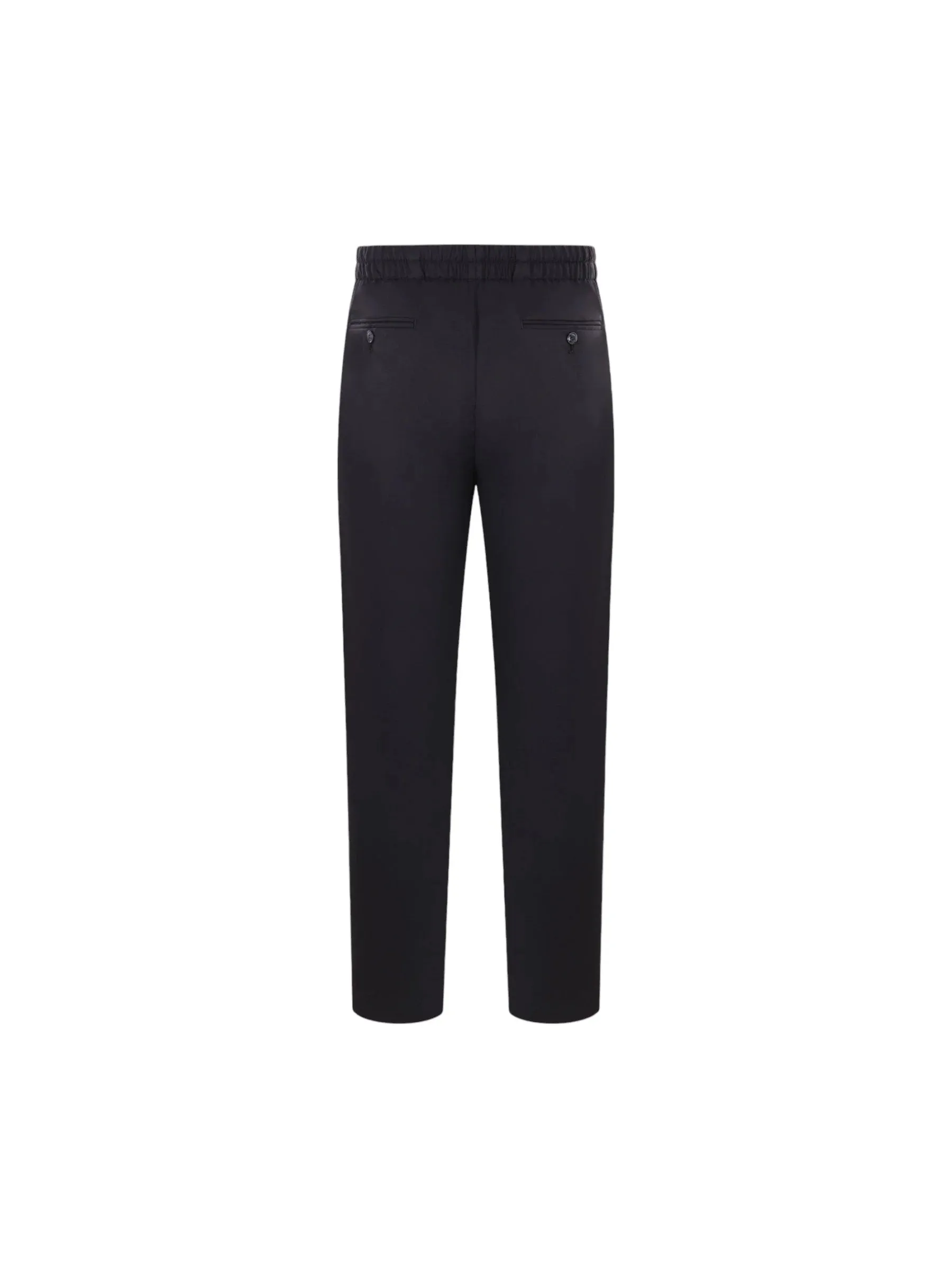 Straight-Leg Wool Cashmere Trousers