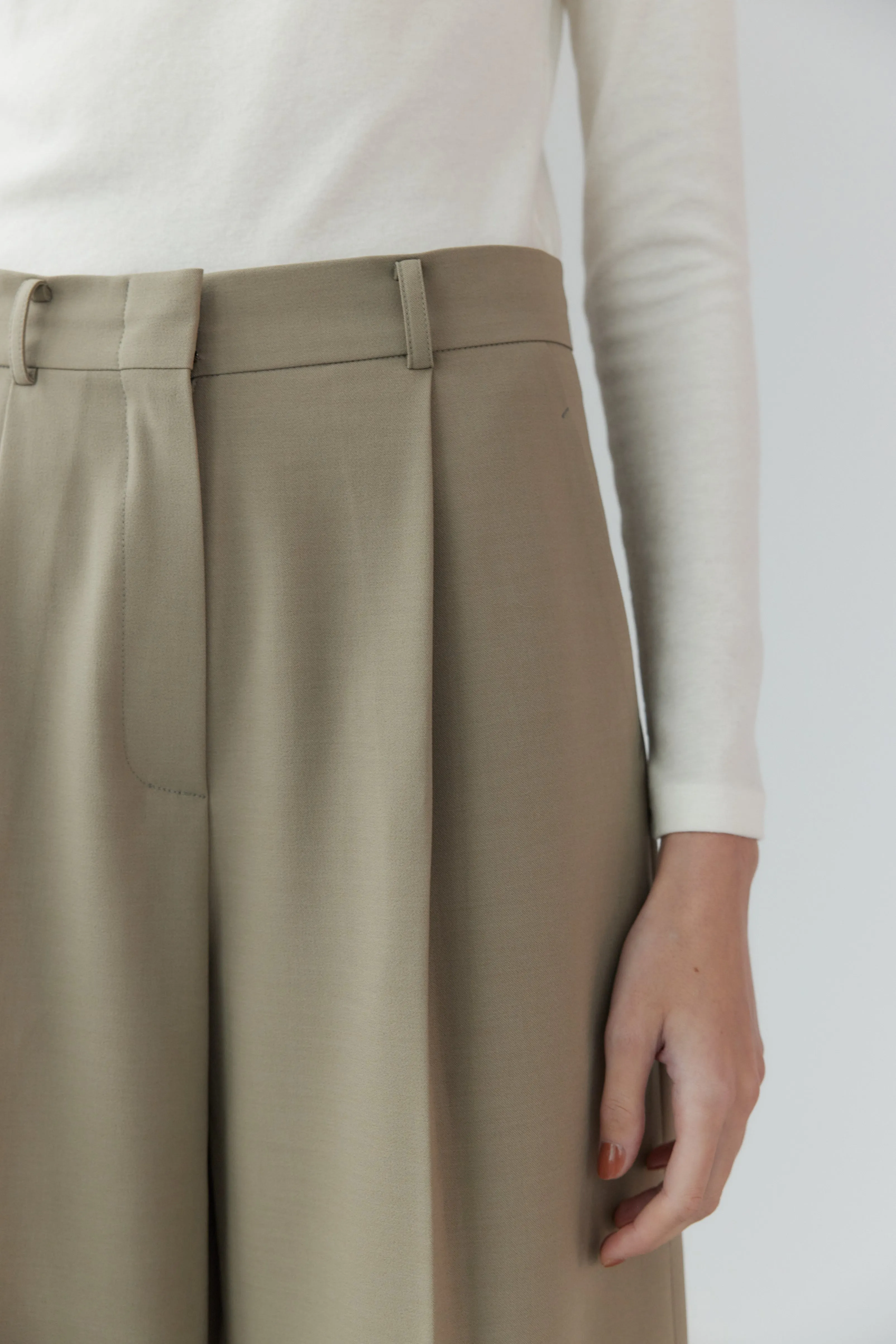 Straight Tailored Trousers