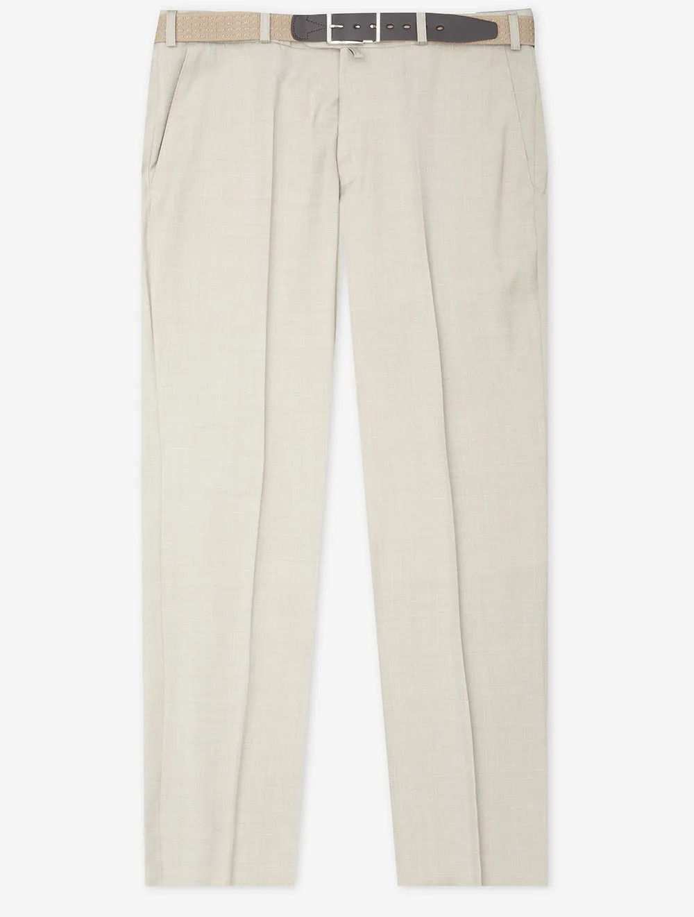 Stretch Wool Trouser Beige