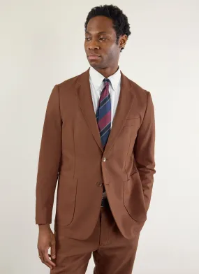 Tailored Linen Blazer | Espresso