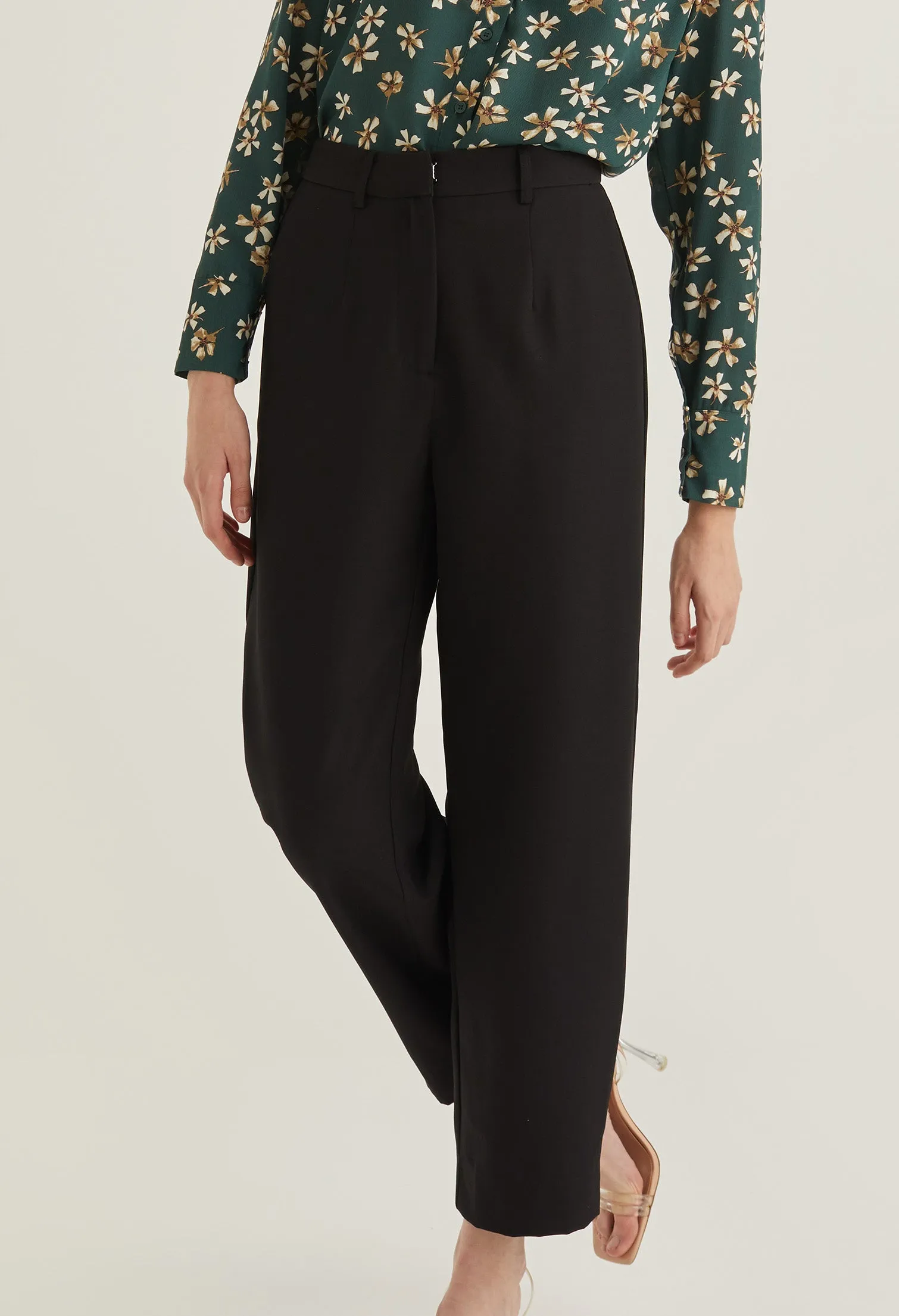 Tailored Straight Cut Trousers