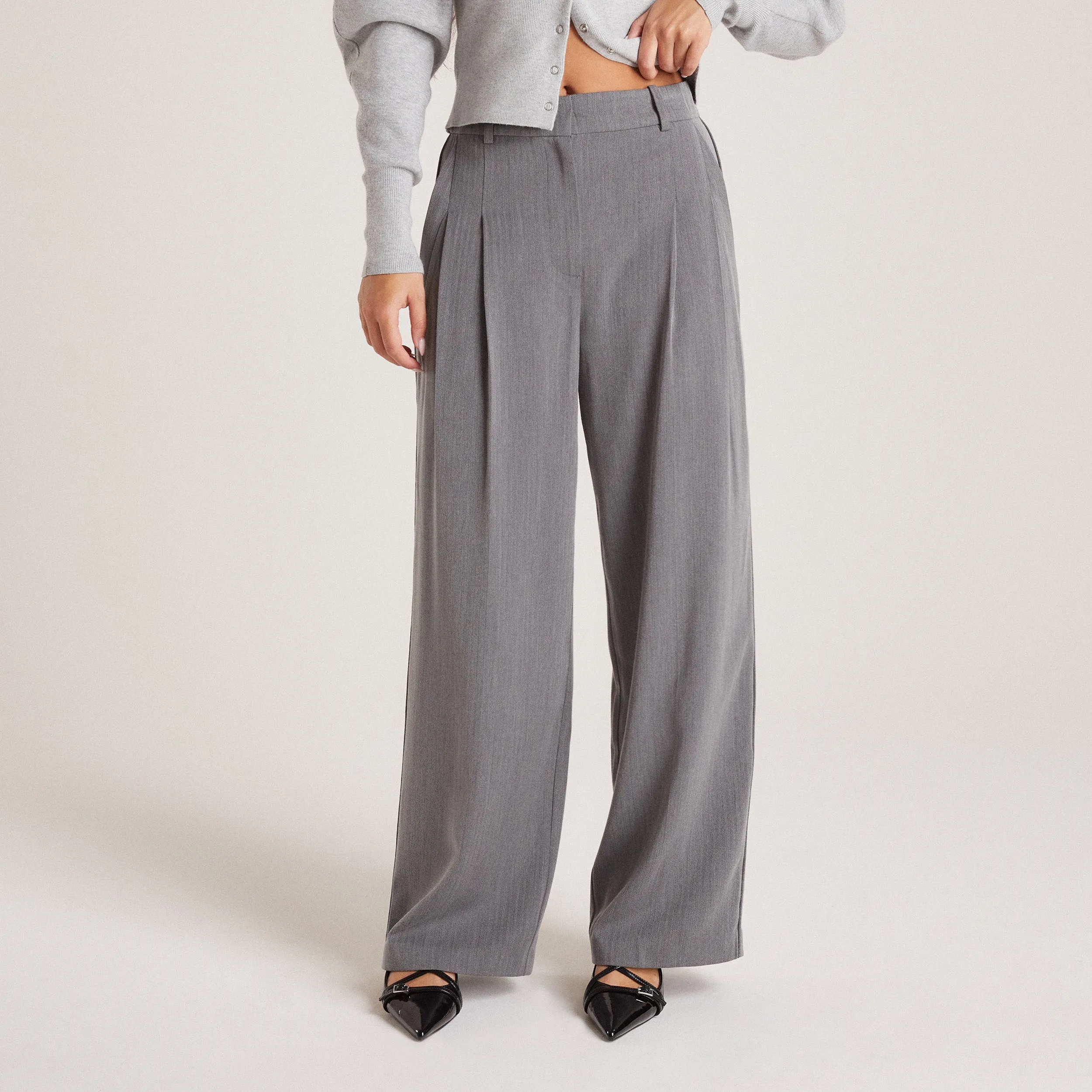 Tailored Trousers - Grey