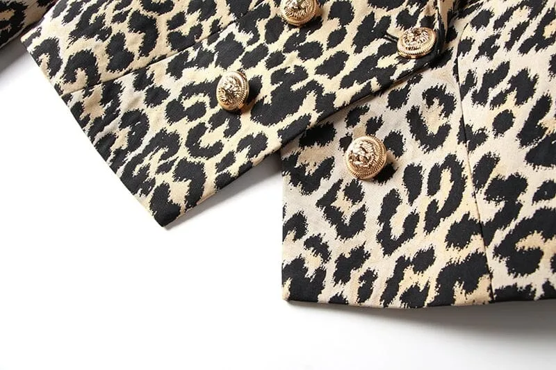 The Leopard Slim Fit Blazer