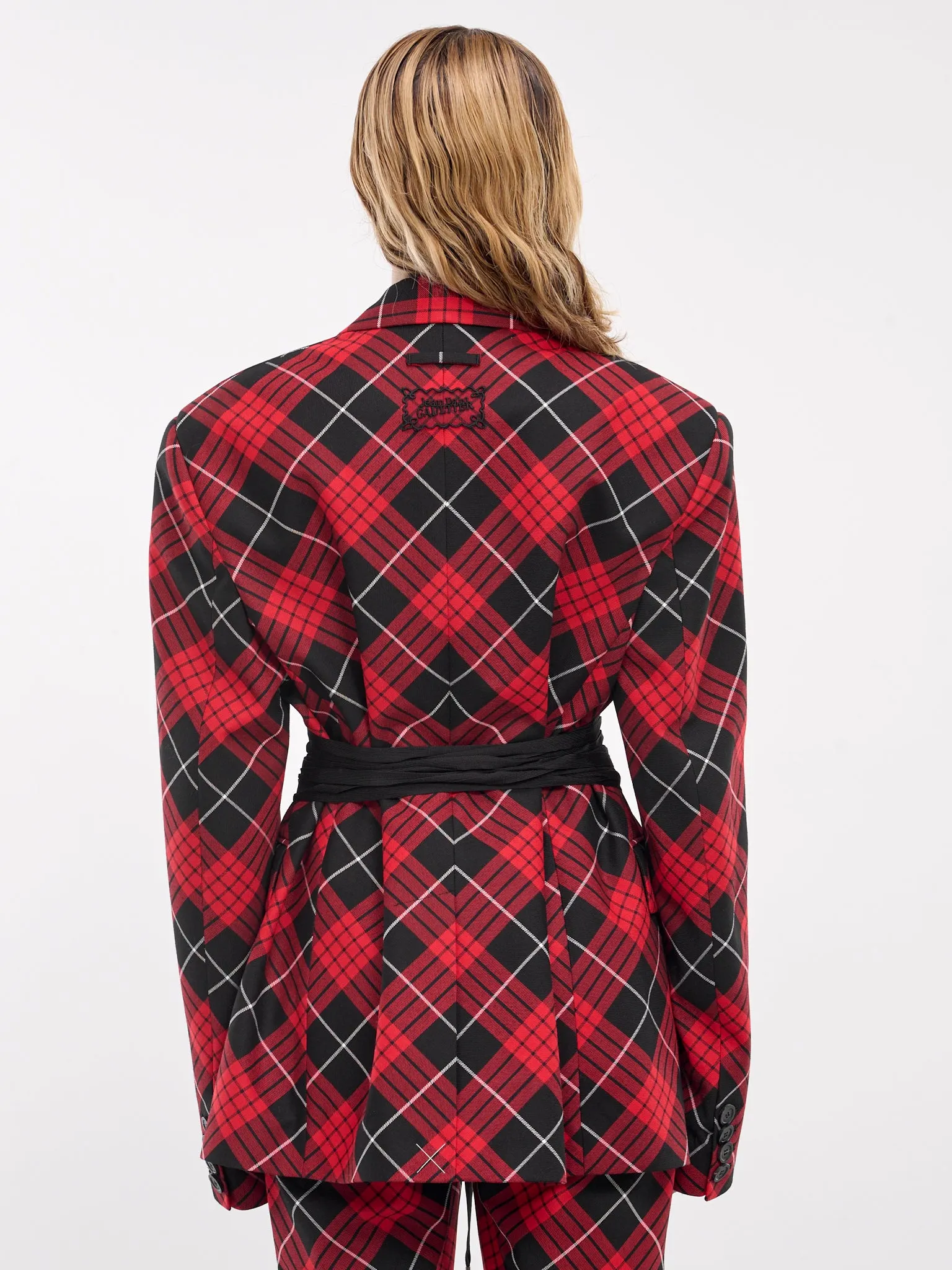 The Tartan Suit Jacket (F-VE074P-C062-300001-RED-MULTI)