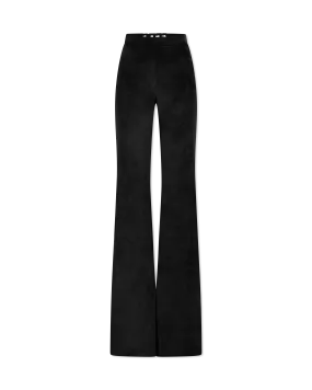 Velvet Choker Flare Trousers