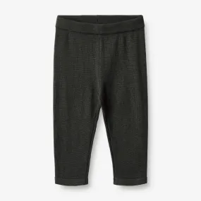 Wool Knit Trousers Neel | Baby - black coal